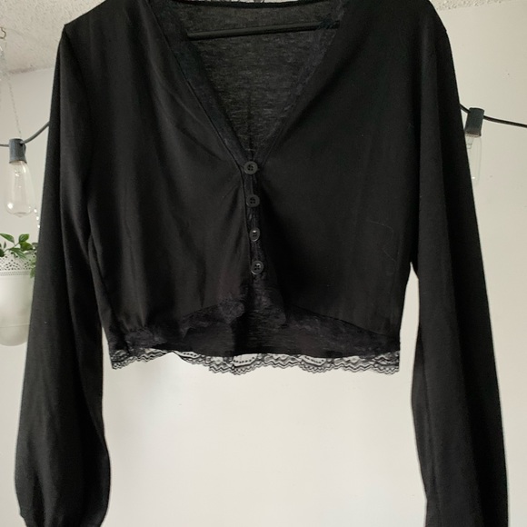 Lace buttoned up long sleeve - Picture 3 of 3